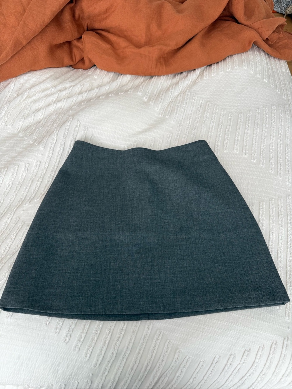 Aritzia Wilfred Charcoal Mini Skirt